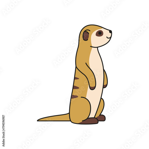 Cute meerkat Illustration