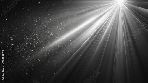 Abstract gray backdrop with a starburst