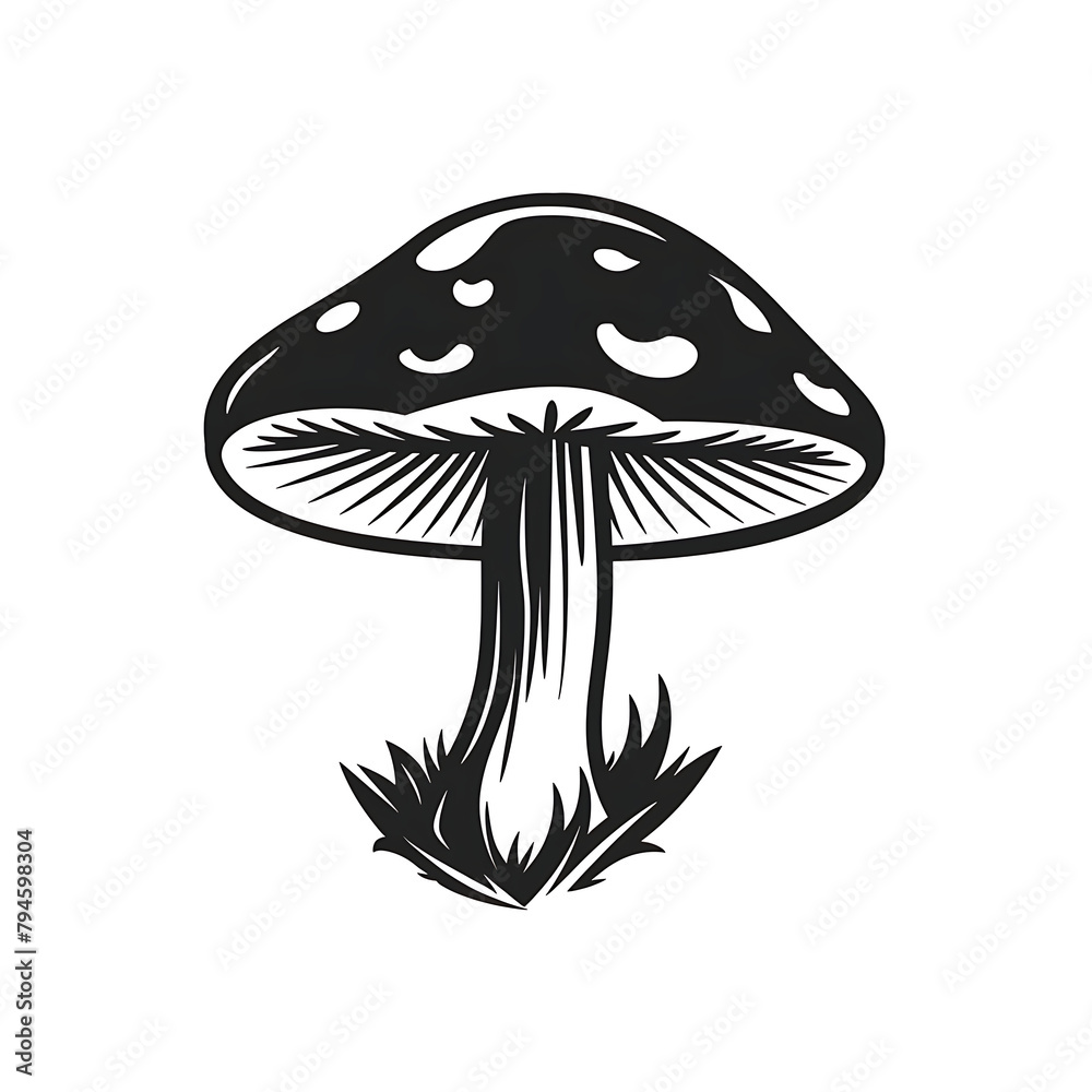 mushroom on a white background mushroom on a white background