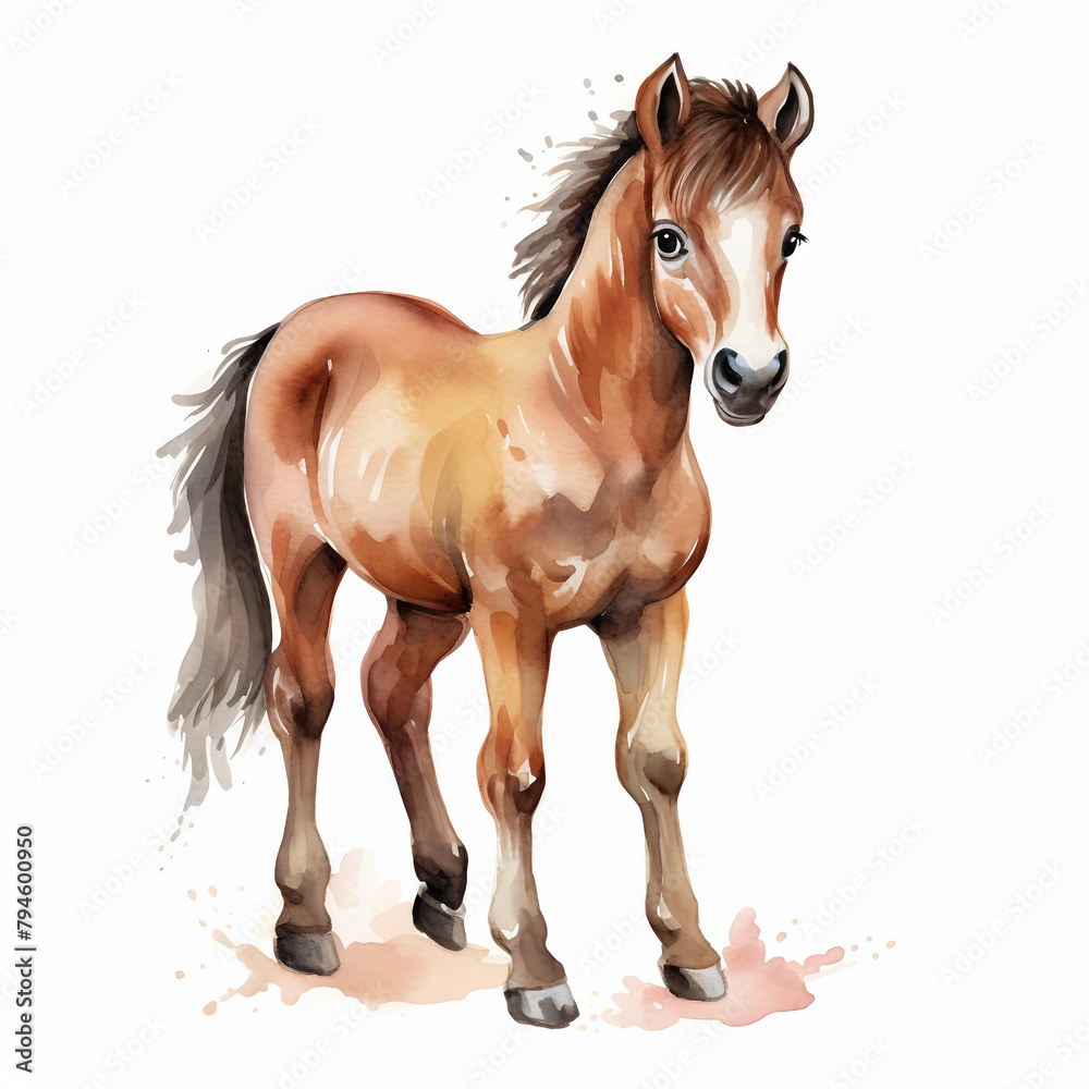 horse isolated on white horse isolated on white