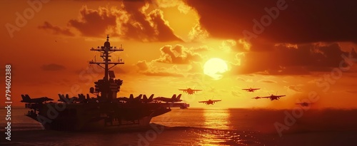 Sunset Over the Fleet