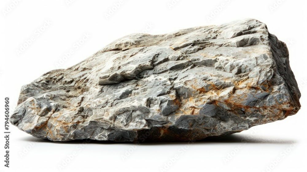 Isolated rock stone volcano on white background, mineral industry element nature. Isolated rock stone volcano on white background, mineral industry element nature.