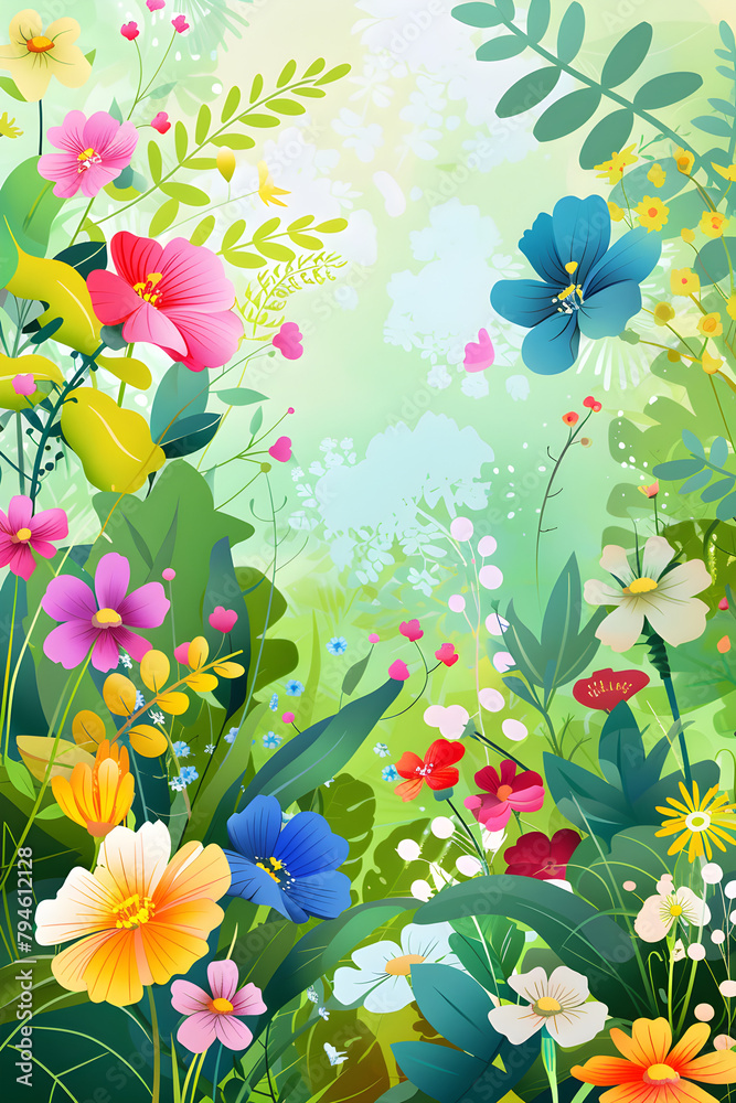 Colorful Spring Flowers Colorful Spring Flowers