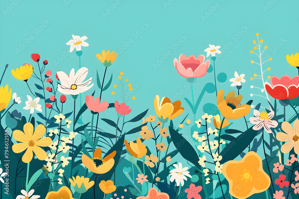 Colorful Spring Flowers Colorful Spring Flowers