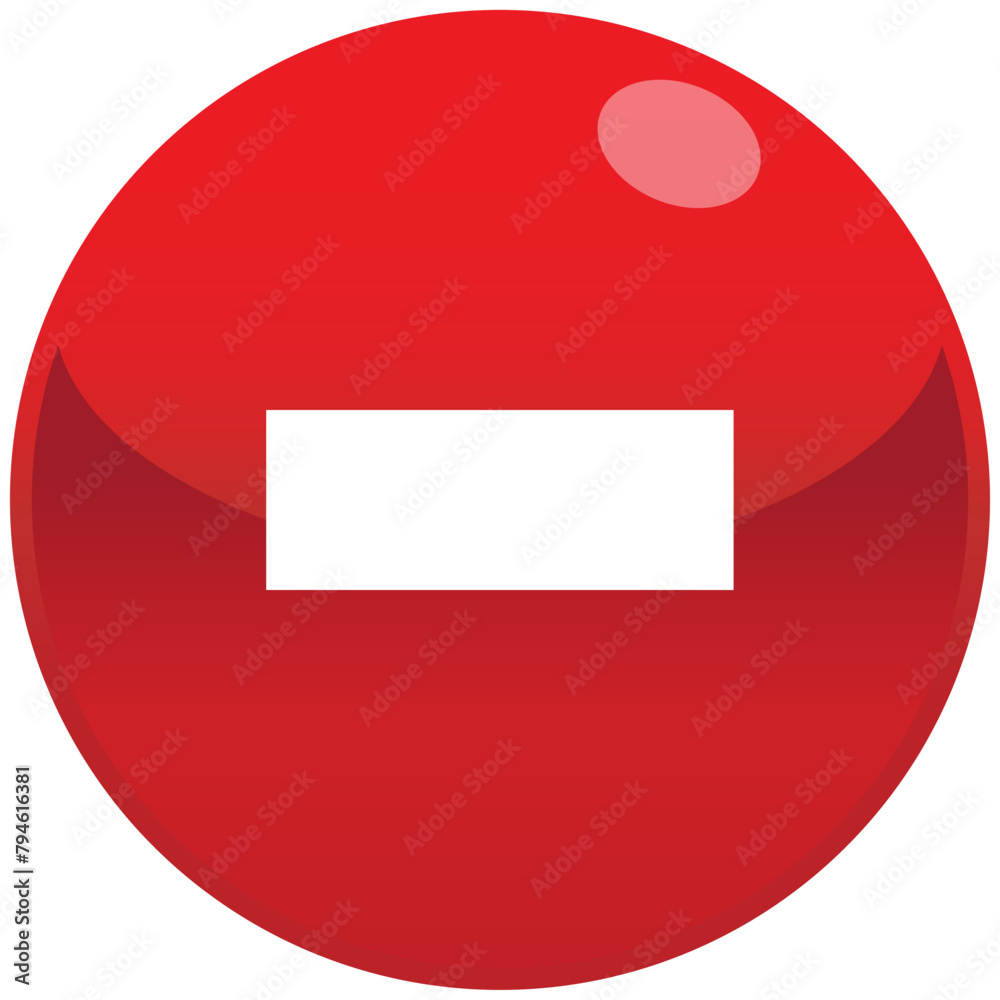 Black single red shiny round minus mark button icon, simple circle math illustration flat design concept vector for app ads web banner button ui ux interface elements isolated on white background Black single red shiny round minus mark button icon, simple circle math illustration flat design concept vector for app ads web banner button ui ux interface elements isolated on white background