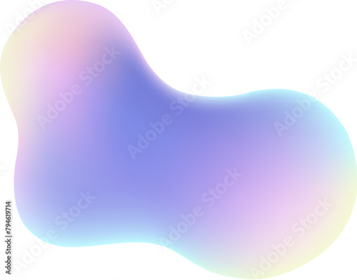 Organic shape in holographic color