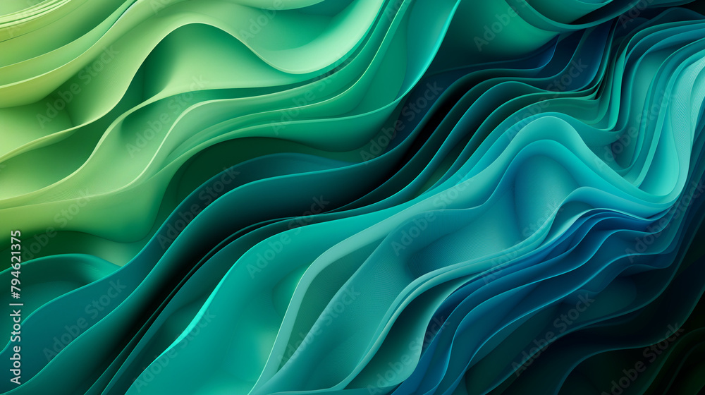 background with abstract green and blue waves background with abstract green and blue waves