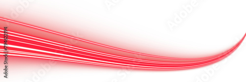 modern Red neon speed line