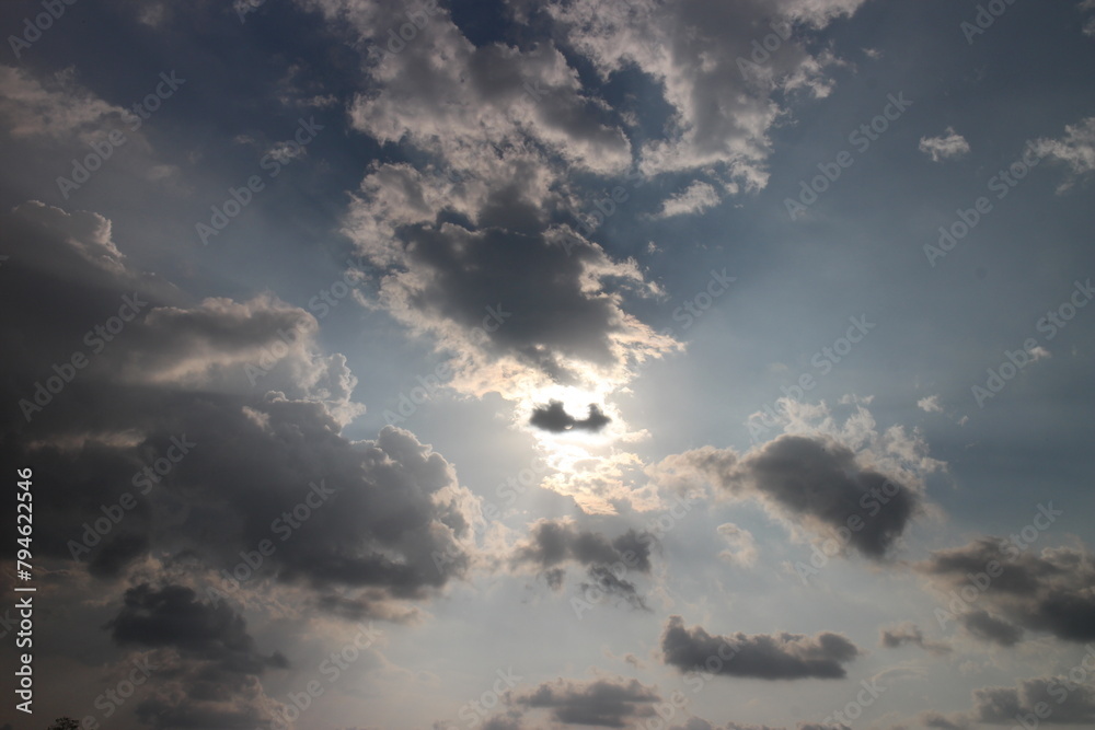 Colorful cloudy sky at sunset. Sky texture, abstract nature background. Colorful cloudy sky at sunset. Sky texture, abstract nature background.