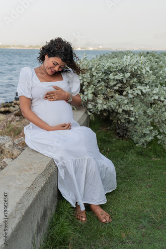 Serene Maternity Moments by the Water