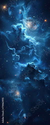 Dark Cosmos Stars Amidst the Shadows