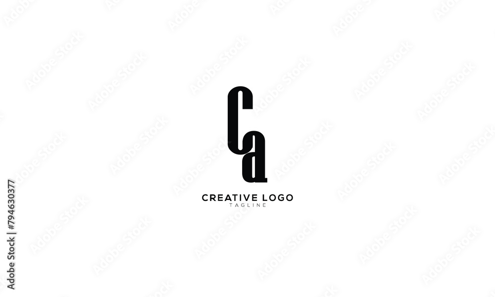 CA AC Abstract initial monogram letter alphabet logo design CA AC Abstract initial monogram letter alphabet logo design