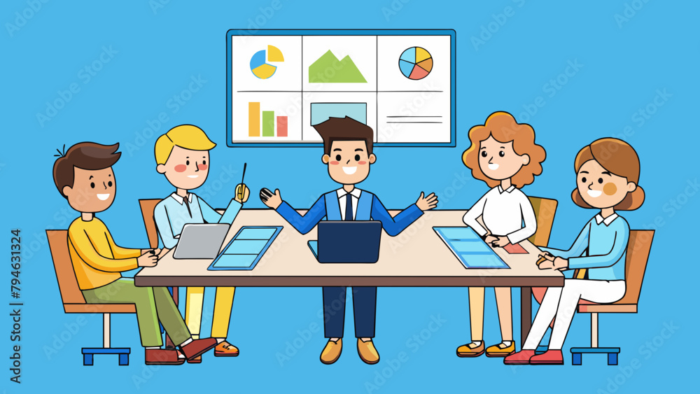 meeting business vector illustration meeting business vector illustration