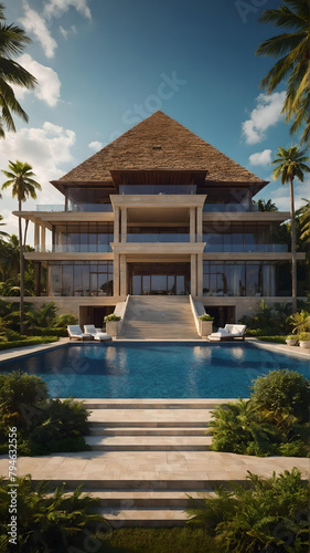 Luxury houses with special and modern architecture with a pyramid design  © Luxury Richland