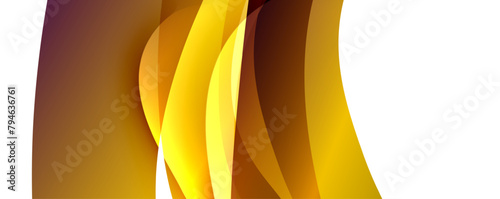 A beautiful macro photograph of a yellow and brown wave on a white background, resembling a flower petal. It belongs to the Rose family, in the Flowering plant order