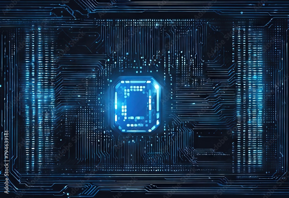 'internet move background pixel secure blue binary chip hi gital blur ...