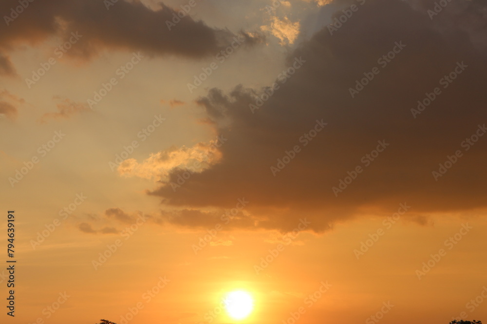Sunset sky for background or sunrise sky and cloud at morning. Sunset sky for background or sunrise sky and cloud at morning.