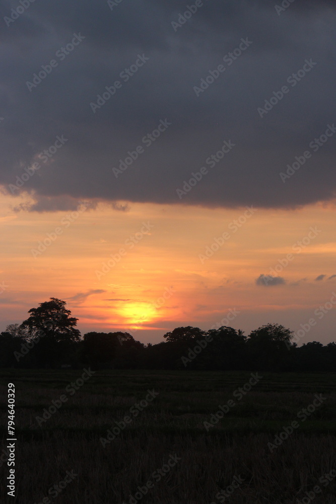 Sunset sky for background or sunrise sky and cloud at morning. Sunset sky for background or sunrise sky and cloud at morning.