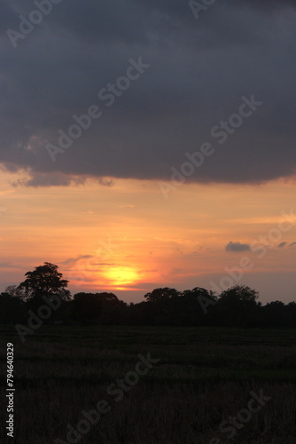 Sunset sky for background or sunrise sky and cloud at morning.