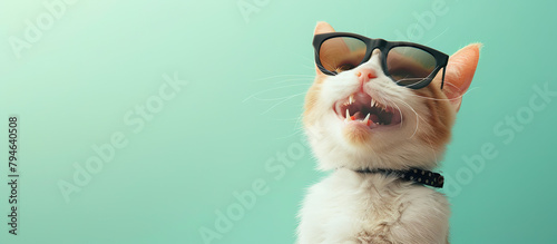 Cat with sunglasses © Kristhel