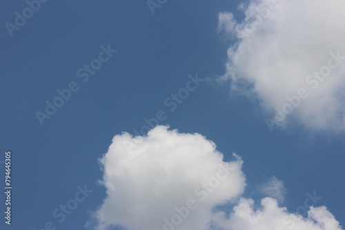 white cloud on blue sky background © SISIRA
