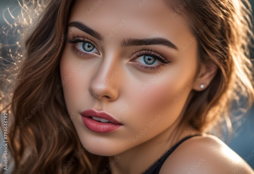 A Portrait Of Breathtakingly Gorgeous, Exotic, Beautiful Woman.
A Portrait Of Breathtakingly Gorgeous, Exotic, Beautiful Woman.