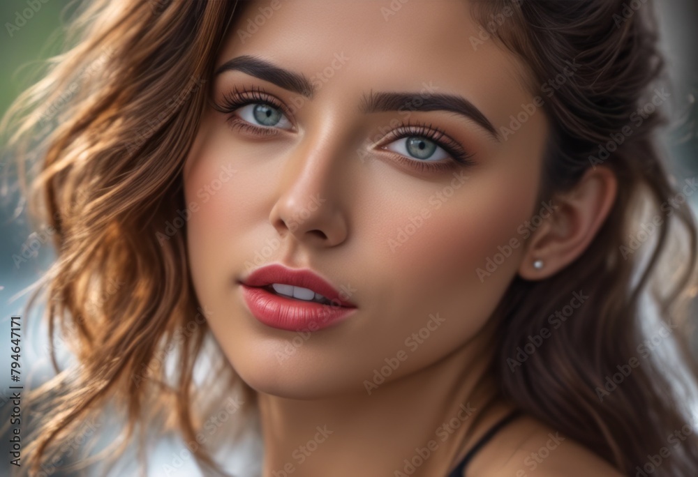 A Portrait Of Breathtakingly Gorgeous, Exotic, Beautiful Woman.
A Portrait Of Breathtakingly Gorgeous, Exotic, Beautiful Woman.