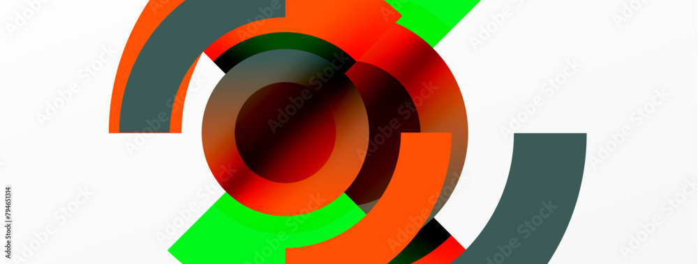 The colorful red, green, and gray circles on a white background create a vibrant and symmetrical composition resembling a macro photograph in visual arts The colorful red, green, and gray circles on a white background create a vibrant and symmetrical composition resembling a macro photograph in visual arts
