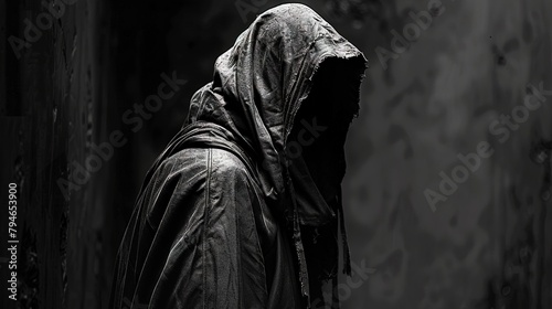 Shadows of Deception Perfidious Figure Lurking in Darkness