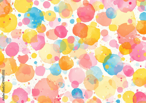 Colorful Background With Dots