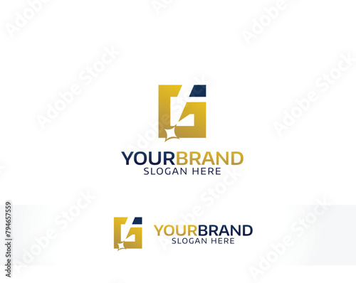 Marketing Letter G and Letter I business logo design (ID: 794657559)