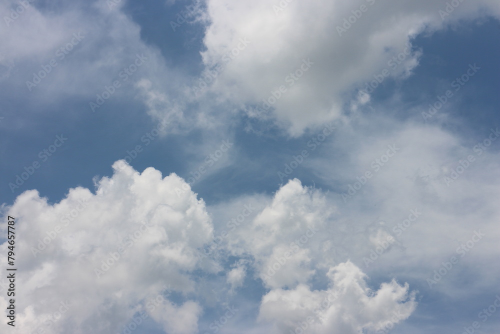 blue sky background with tiny clouds. blue sky background with tiny clouds.