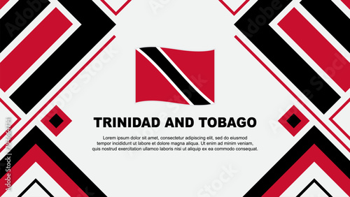 Trinidad And Tobago Flag Abstract Background Design Template. Trinidad And Tobago Independence Day Banner Wallpaper Vector Illustration. Trinidad And Tobago Flag