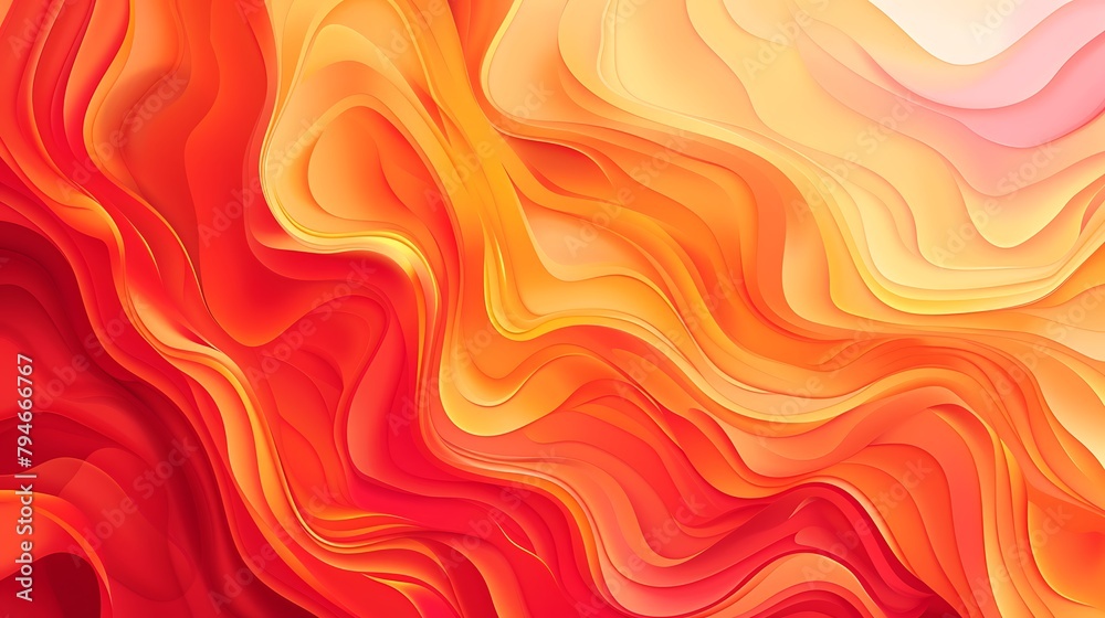 Abstract red and orange color background. Generative Ai
