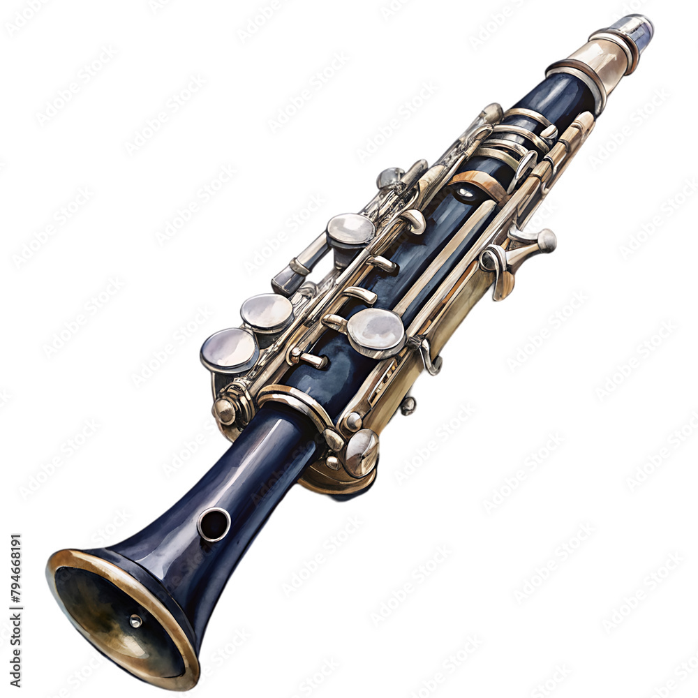 Obraz premium clarinet transparent background
