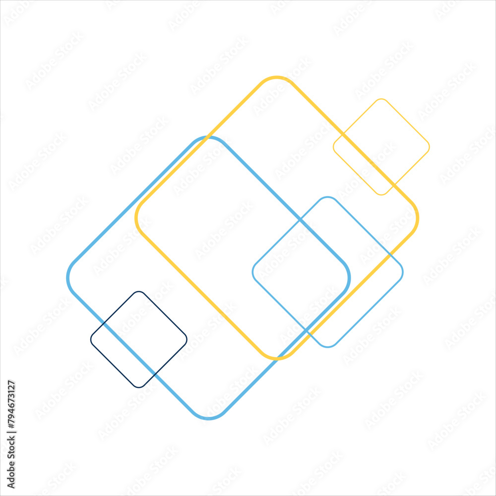 Modern Corner Geometric Shape Vector Element Modern Corner Geometric Shape Vector Element