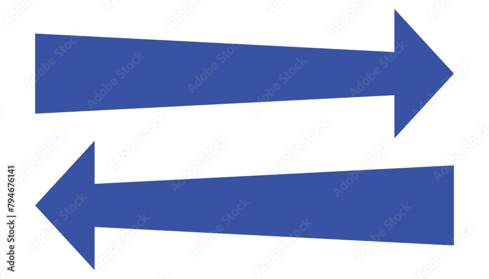 Set of simple blue arrow vector illustrations.
Set of simple blue arrow vector illustrations.
