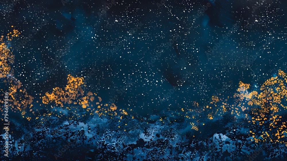 Obraz premium night sky full of stars abstract illustration poster background