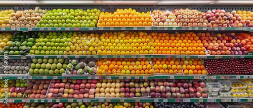 fresh fruits in the supermarket 