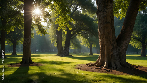 morning in the forest