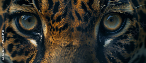 close up of Jaguar eyes photo