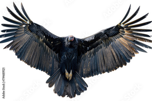 A condor soars, wings spanning wide photo