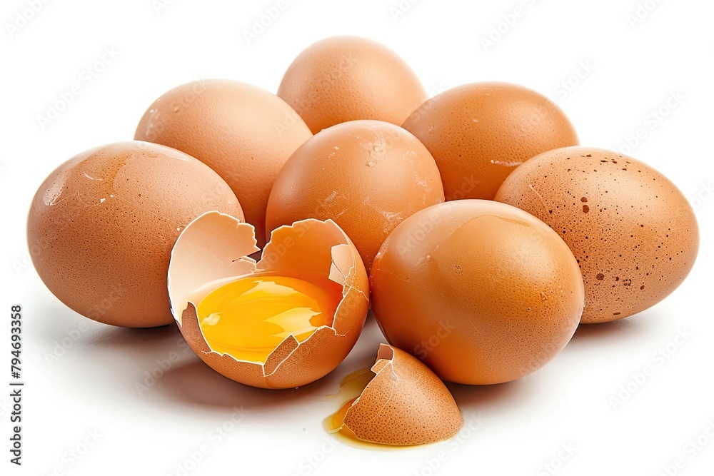 Group of brown raw chicken eggs, one is broken, yolk egg visible, isolated on white 2.jpeg, Group of brown raw chicken eggs, one is broken, yolk egg visible, isolated on white Group of brown raw chicken eggs, one is broken, yolk egg visible, isolated on white 2.jpeg, Group of brown raw chicken eggs, one is broken, yolk egg visible, isolated on white