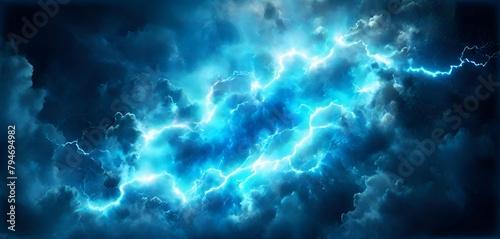 thunder light and blue smoke cloud Fluffy magic spell mist glowing energy charge overlay turquoise design