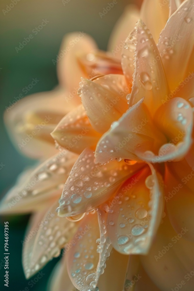 Fototapeta premium soaked flowers