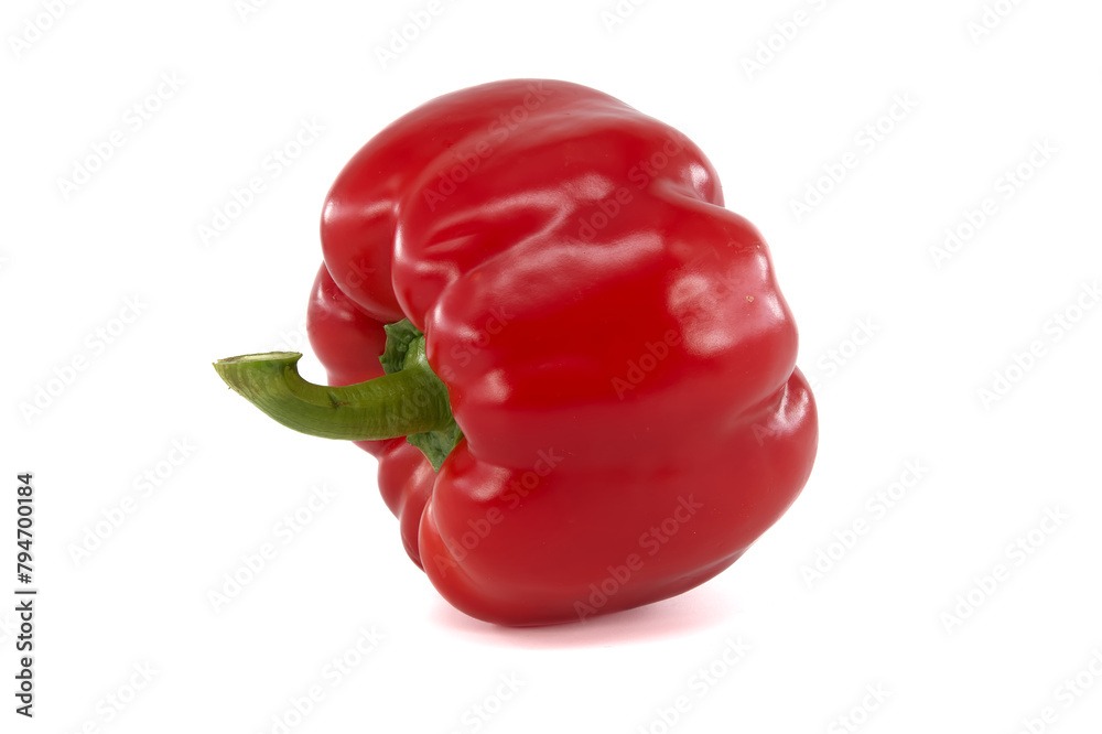 Red bell pepper isolated on white background Red bell pepper isolated on white background