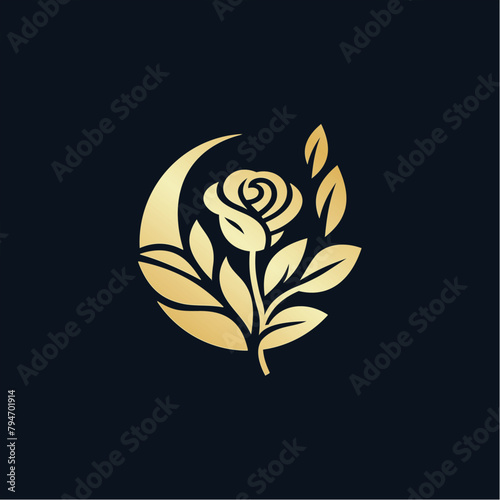 Vector creative Rose Gold logo design
