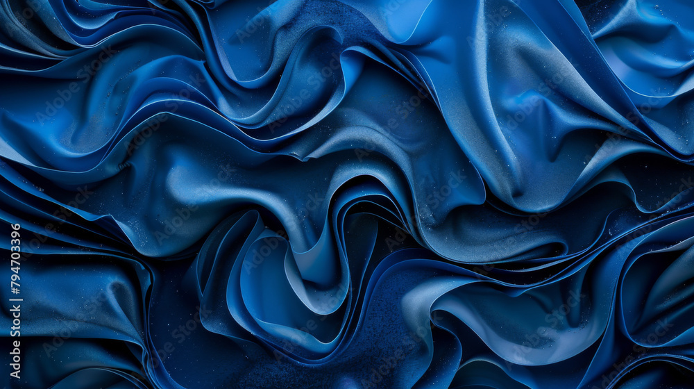 A flowing background texture with wavey blue ripples