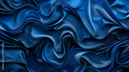 Obraz na płótnie A flowing background texture with wavey blue ripples w salonie