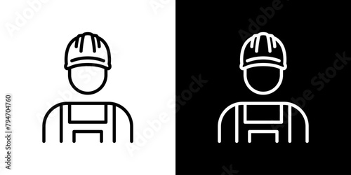 工事現場の技師アイコン